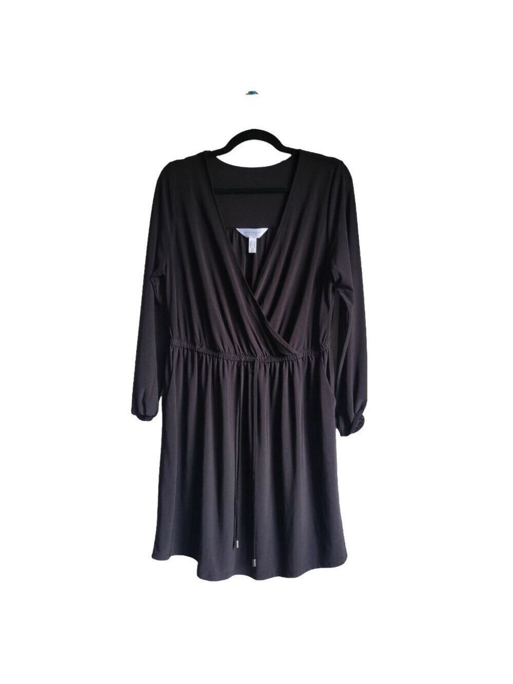 Addition Elle Black Long Sleeve Dress Size 16